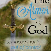 Out of my control. Ever felt that way? Then learn to walk by faith and put on the full armor of God. Don't go to work "naked". Armor Up!