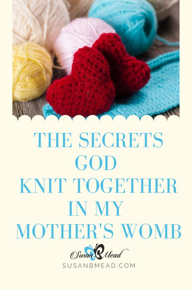 The Secrets God Knit Together in My Mother's Womb • SusanBMead